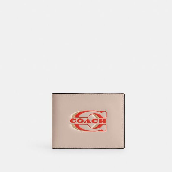 NWT Coach Outlet Slim Billfold Wallet Coach Stamp - Picture 1 of 3